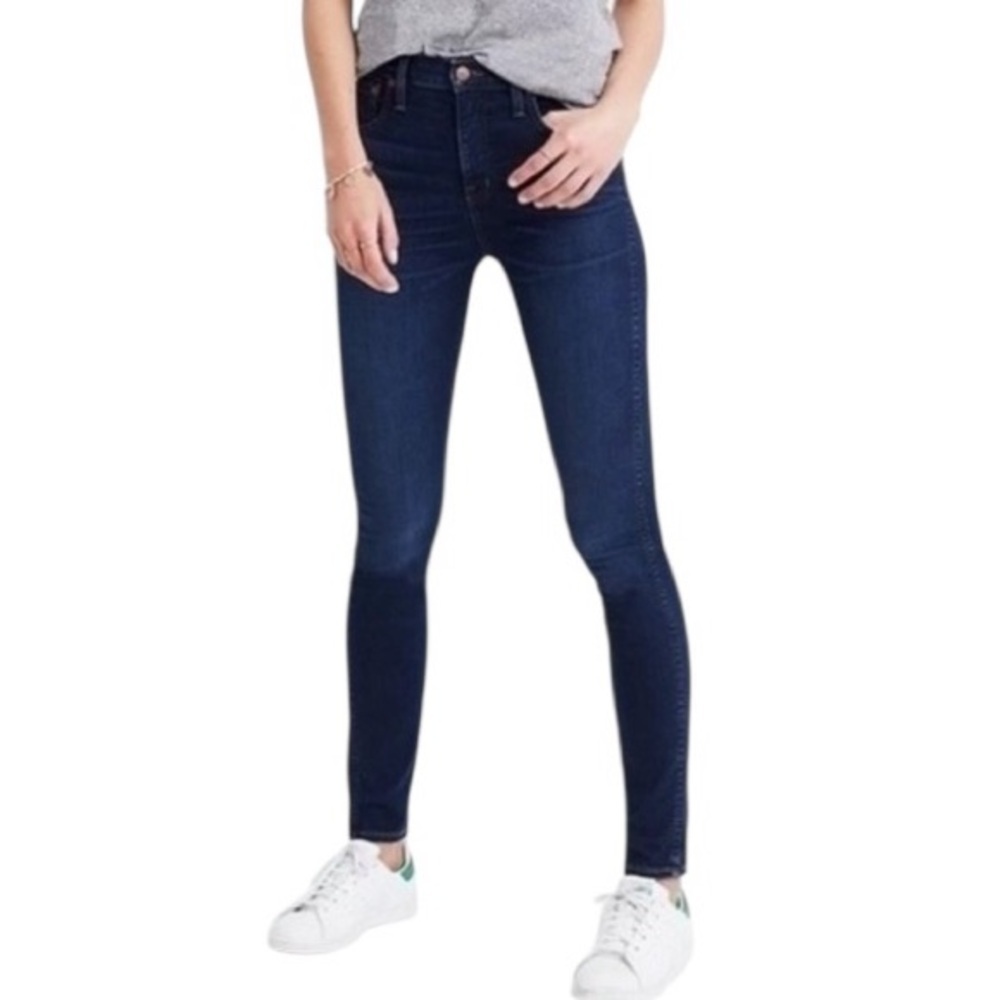 NEW Madewell, 10 inch high riser Women's Dark Blue Skinny Jeans F4684